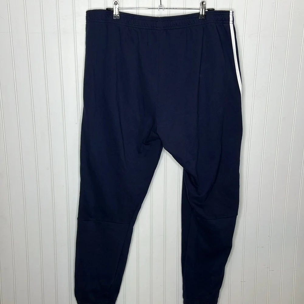 Adidas Navy and White 2XL Joggers